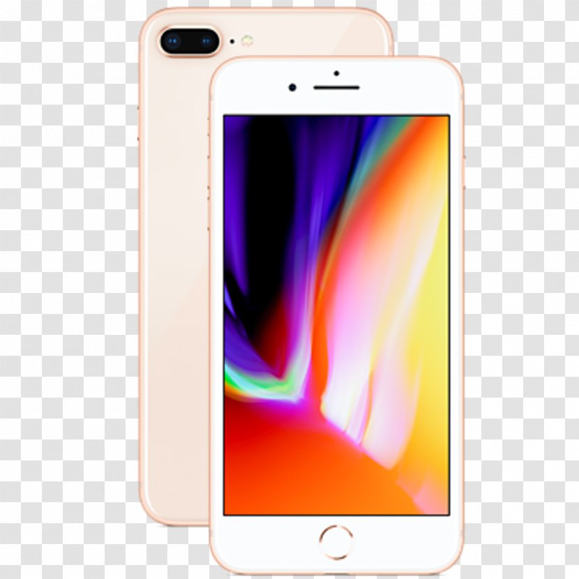 Telephone Apple Gold Smartphone - Iphone 8 Plus - IPhone Transparent PNG