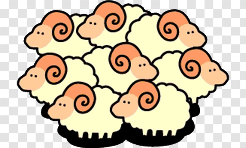 Sheep Cartoon Clip Art - Happiness - Flock Of Transparent PNG