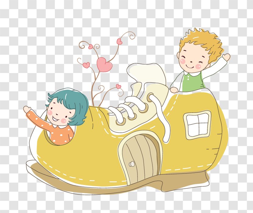 Shoe Cartoon Child Illustration - Material - Shoes Cabin Transparent PNG