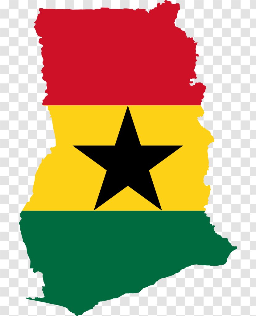 Flag Of Ghana Map Gold Coast - Mapa Polityczna - Pixel Transparent PNG