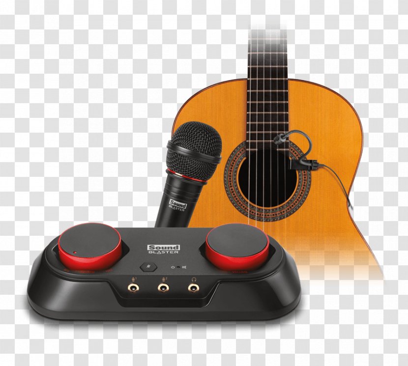 Acoustic Guitar Microphone Sound Cards & Audio Adapters Electric - Flower Transparent PNG