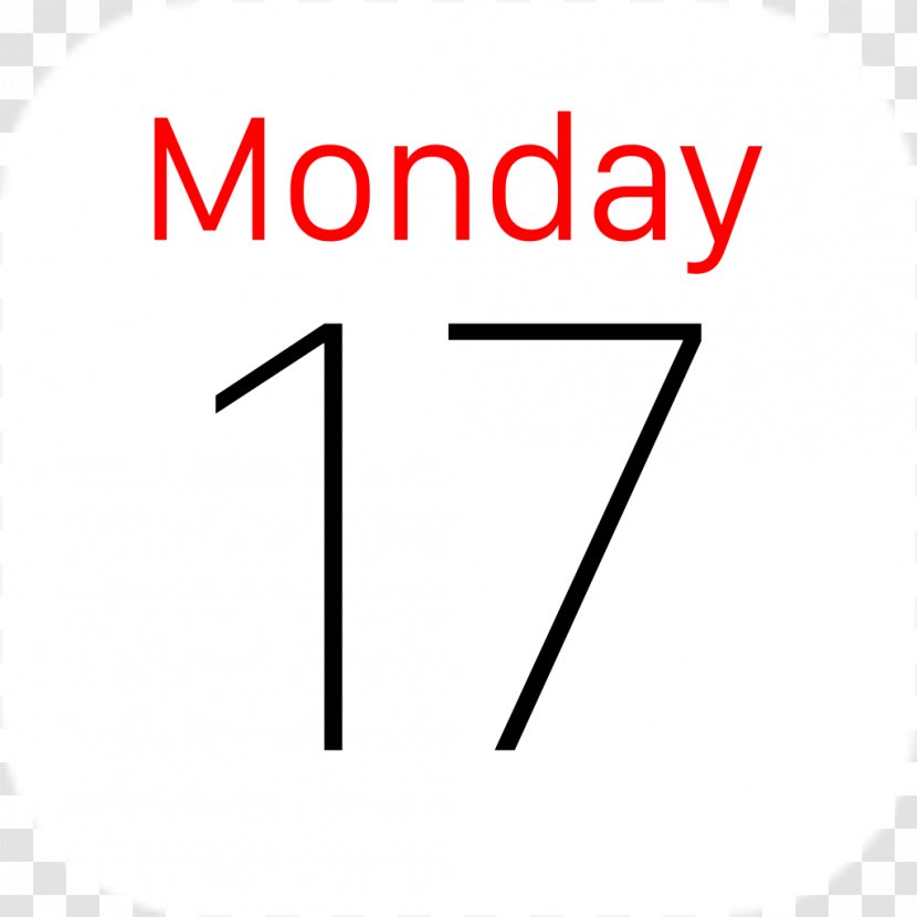Calendar IPhone - Logo - Text Font Transparent PNG