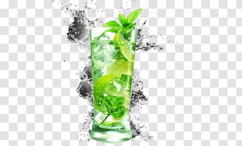 Cocktail Mojito Gin And Tonic Rickey Vodka - Nonalcoholic Drink Transparent PNG