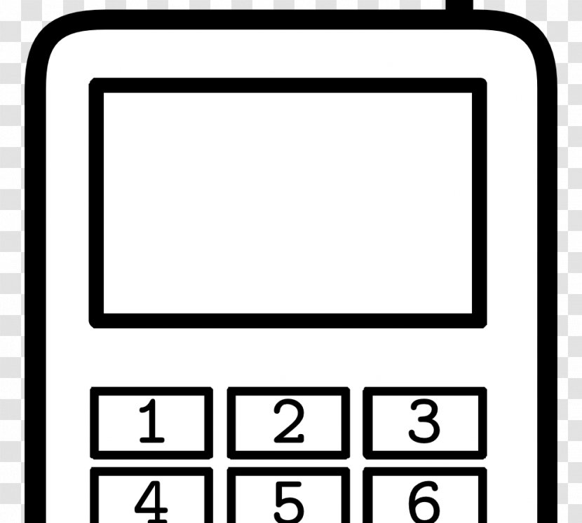 Coloring Book Telephony IPhone Drawing Smartphone - Black - Iphone Transparent PNG
