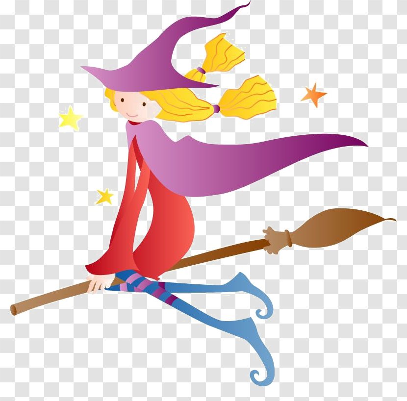 Boszorkxe1ny Cartoon Broom Illustration - Frame - Ride The Of Witch Transparent PNG