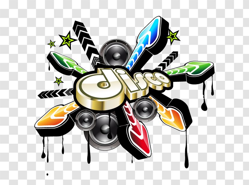 Vector Graphics Disco Music Design Dance - Disc Jockey - Musical Theatre Transparent PNG