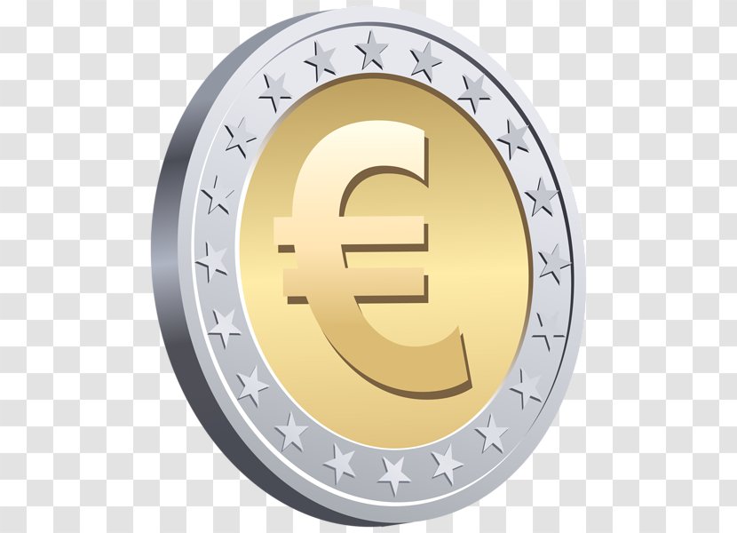 Euro Clip Art - 1 Coin - Image Transparent PNG