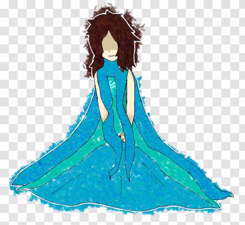 Costume Design Mermaid Dress - Turquoise Transparent PNG