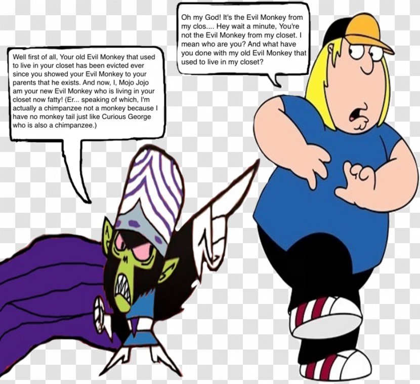 Mojo Jojo Chris Griffin Ape The Evil Monkey Family Guy: Quest For Stuff - Guy Transparent PNG