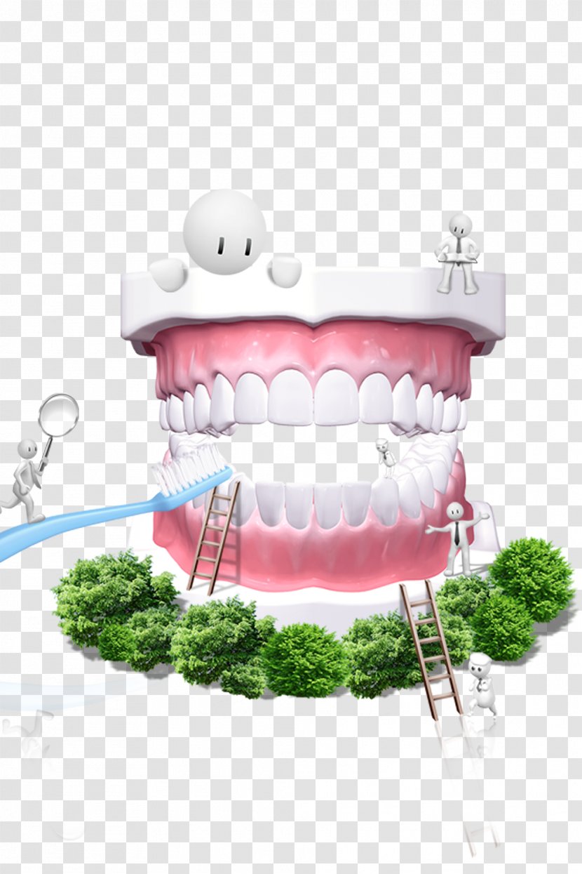 Dentistry Tooth Gums Dental Public Health Icon - Flower - Love Teeth Posters Psd Layered Material Transparent PNG