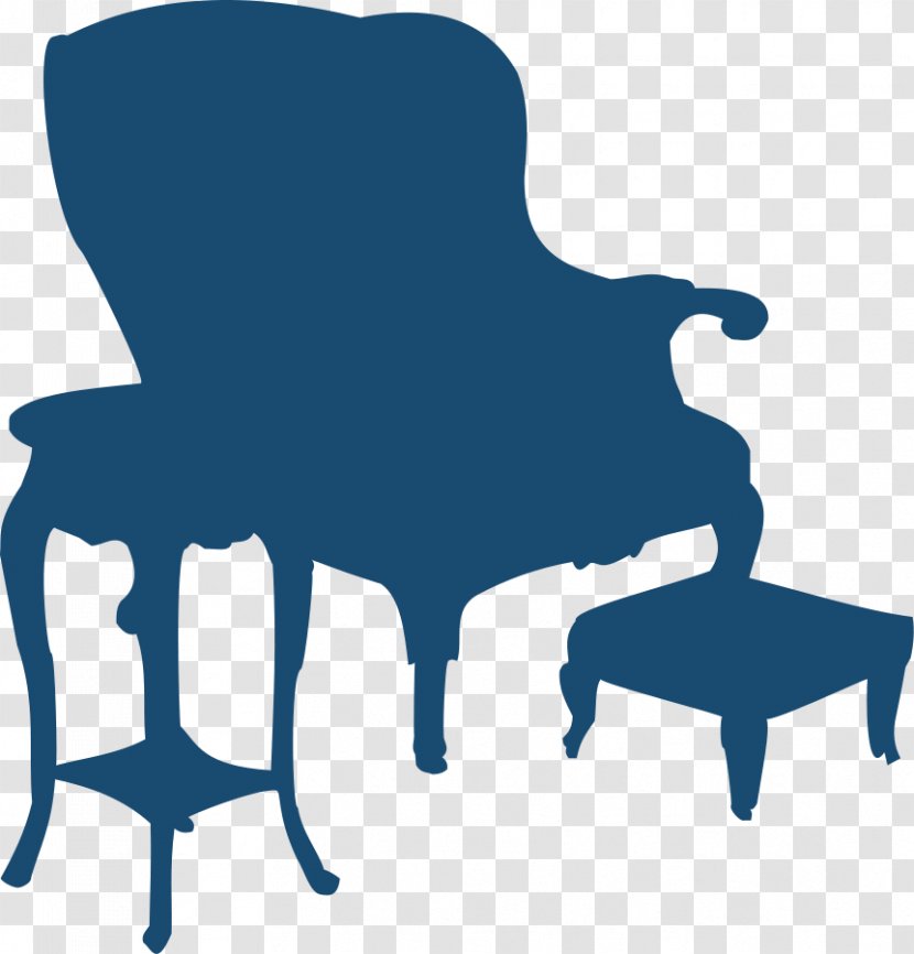 Table Chair Silhouette Clip Art - Living Room - Moini Transparent PNG