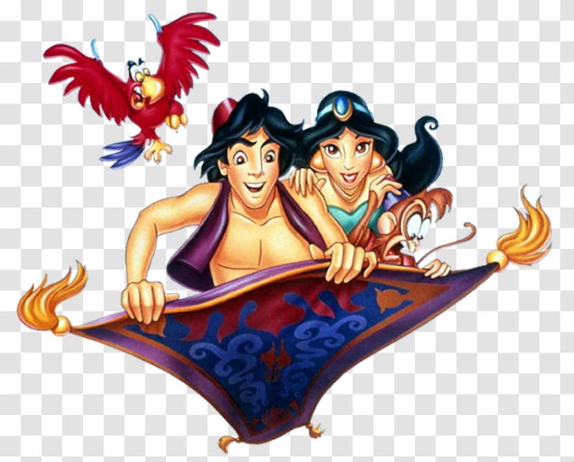Princess Jasmine Aladdin Iago Jafar Genie - Art Transparent PNG