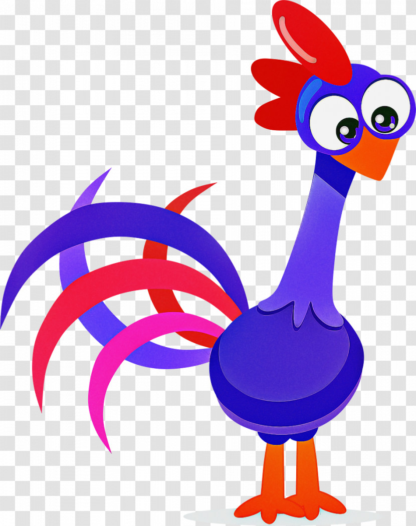 Rooster Chicken Cartoon Bird Beak Transparent PNG