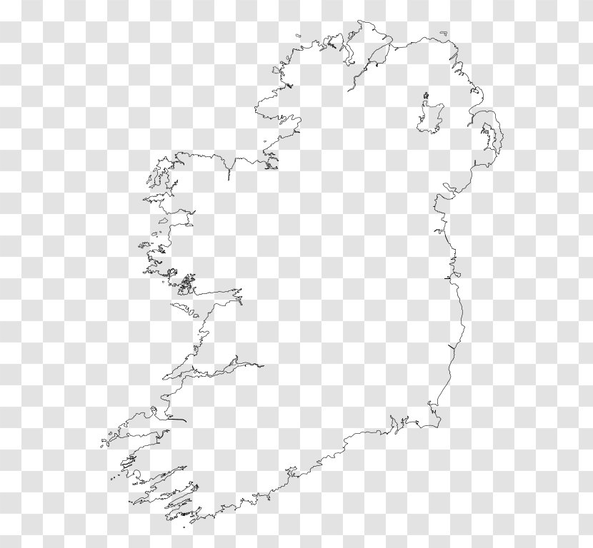 Outline Of The Republic Ireland History Map - Wikimedia Commons Transparent PNG