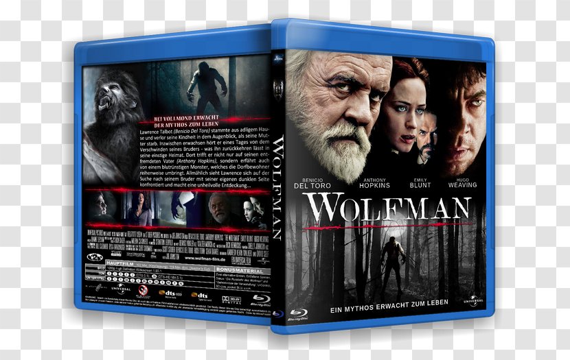 The Wolfman Anthony Hopkins Universal Pictures Director's Cut Extended Edition - Curt Siodmak - Sommer Ray Transparent PNG