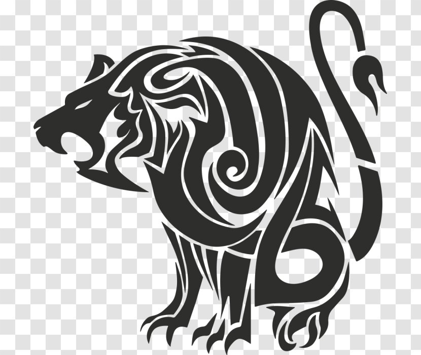 Tiger Tattoo Lion - Art Transparent PNG