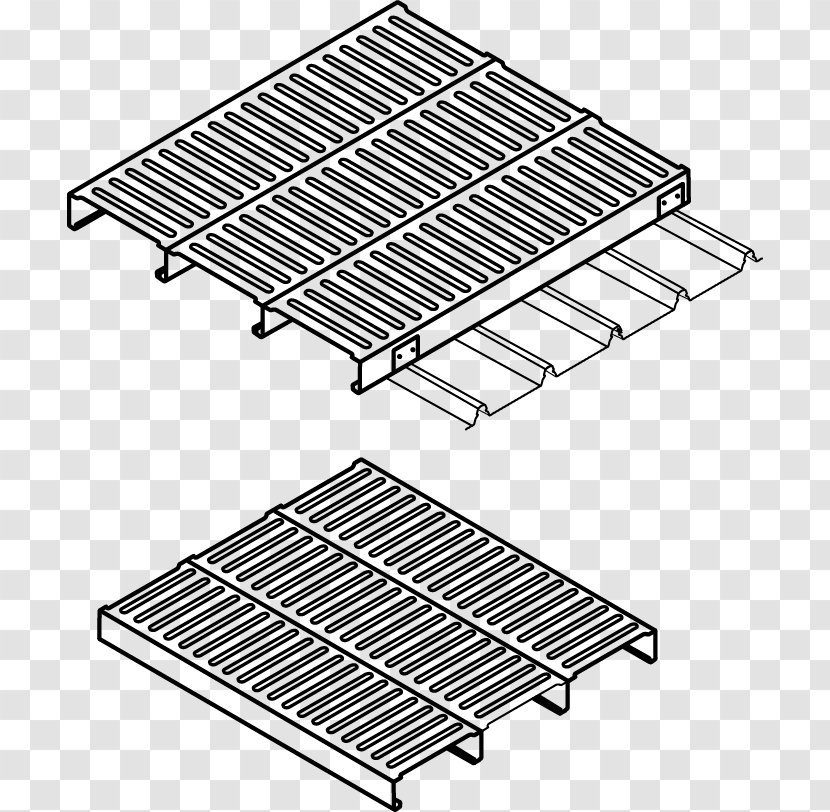 Steel Shelf Wire Shelving Roof Material - Walkway Transparent PNG