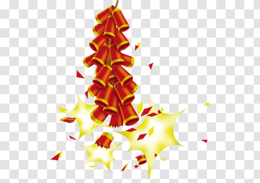 Chinese New Year Firecracker Years Day Clip Art - Spruce - Firecrackers Fireworks Transparent PNG