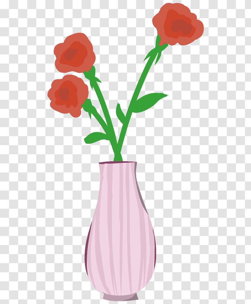 Vase Floral Design Cut Flowers Rose - Petal Transparent PNG