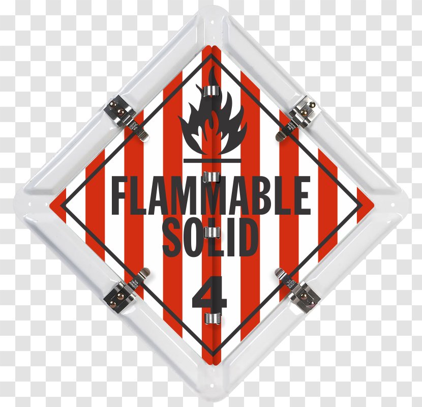 Placard Dangerous Goods Material White Adhesive - Combustibility And Flammability Transparent PNG