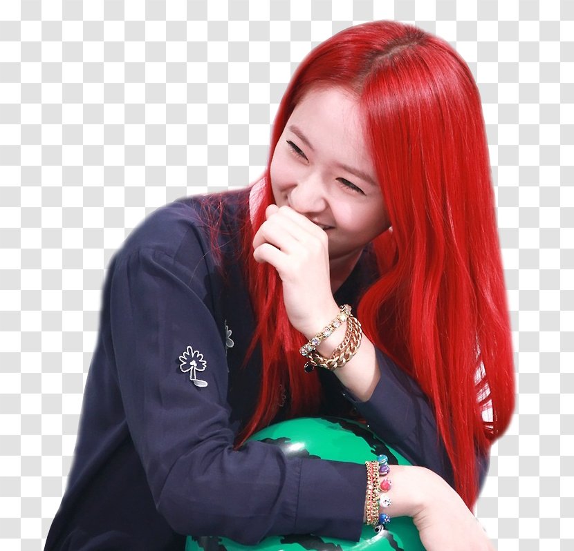 Krystal Jung Red Hair Coloring - Watercolor Transparent PNG