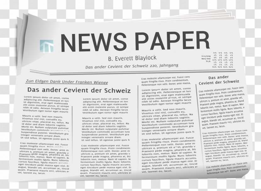 Newspaper Clip Art - Information Transparent PNG