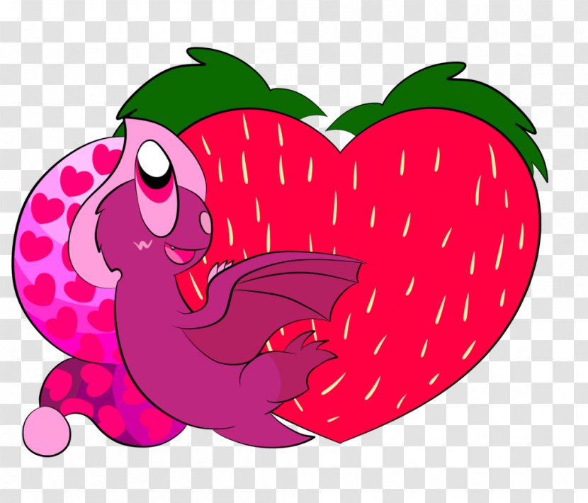 Strawberry Clip Art Illustration Heart Vegetable - Flower Transparent PNG
