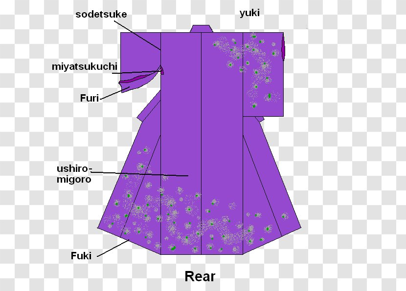 Kimono Outerwear Japan Fashion Diagram - Symbol Transparent PNG