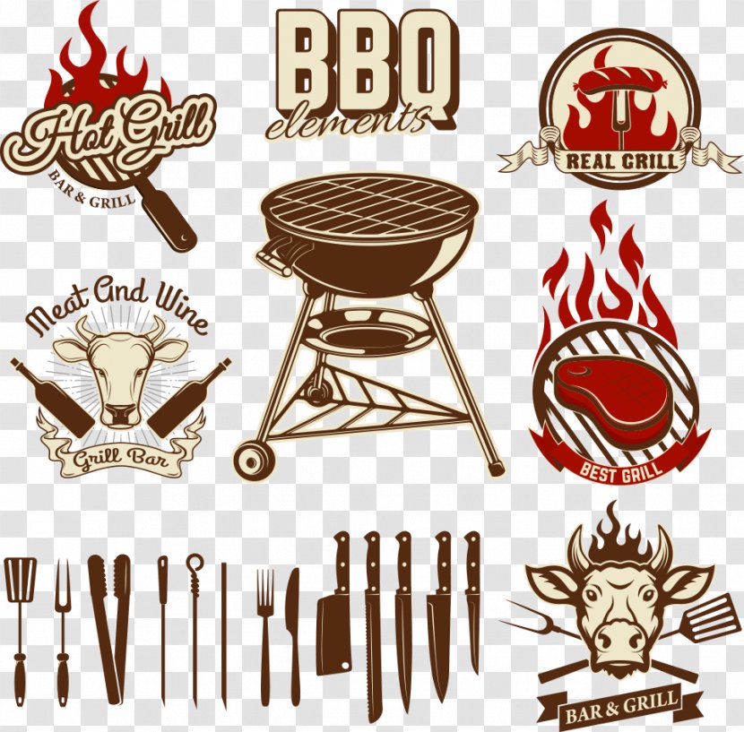 Barbecue Chophouse Restaurant Kebab Grilling - Brand - Vector Topics Tab Transparent PNG