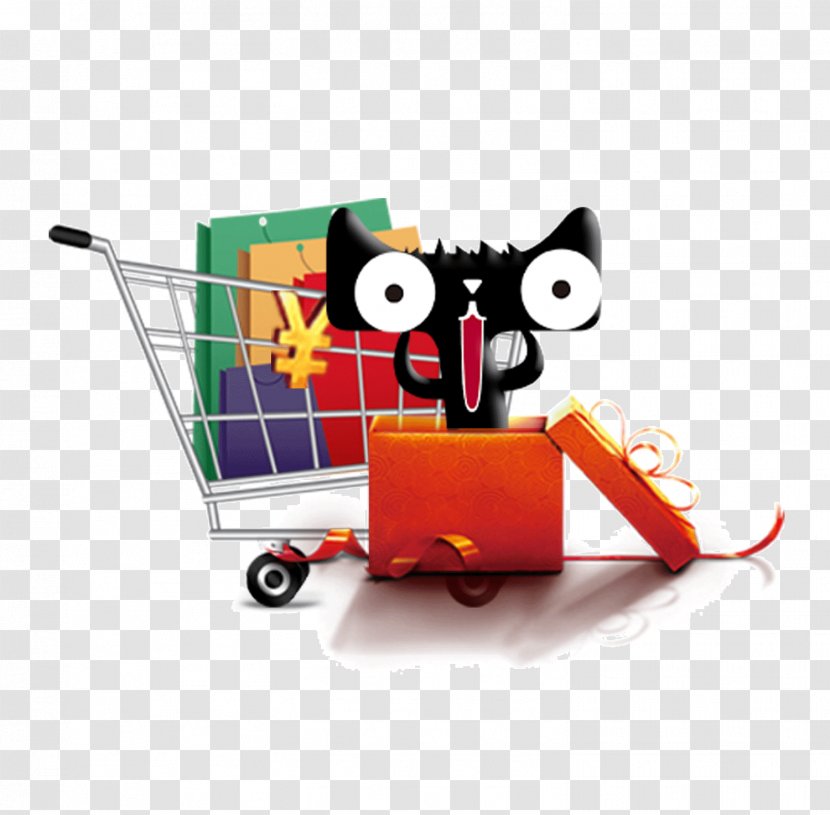 Tmall Taobao Icon - Product Design - Lynx Logo Shopping Cart Transparent PNG