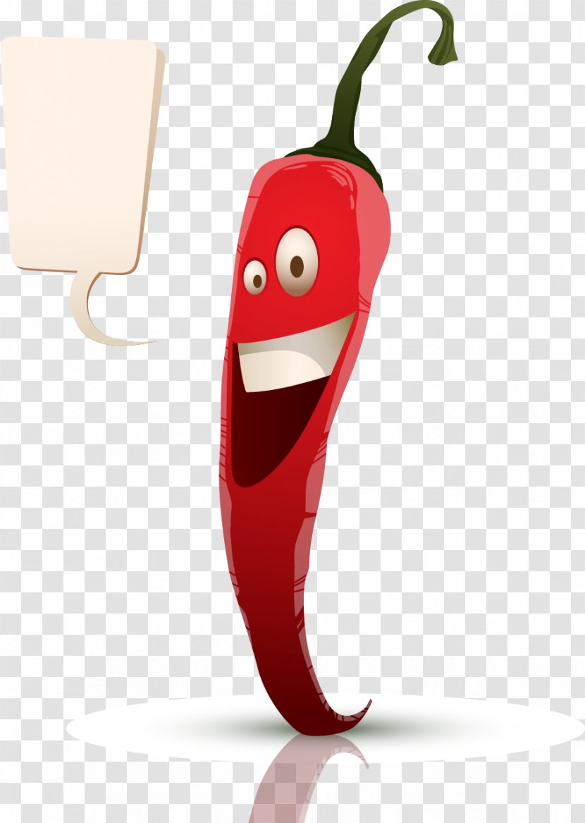 Chili Pepper Bell Pizza Cartoon Food - Expression Vector Painted Transparent PNG