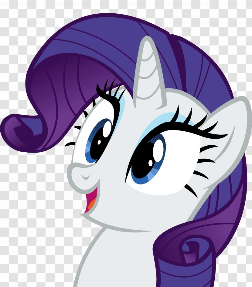 Rarity Twilight Sparkle Rainbow Dash Pony DeviantArt - Silhouette - Unicorn Face Transparent PNG