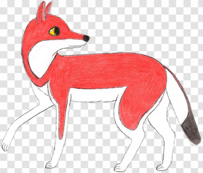 Red Fox Dog Character Clip Art - Fiction Transparent PNG