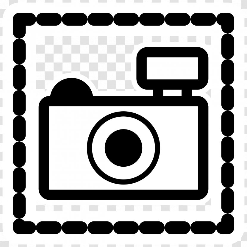 Camera Photography Clip Art - Black And White - Cancel Button Transparent PNG