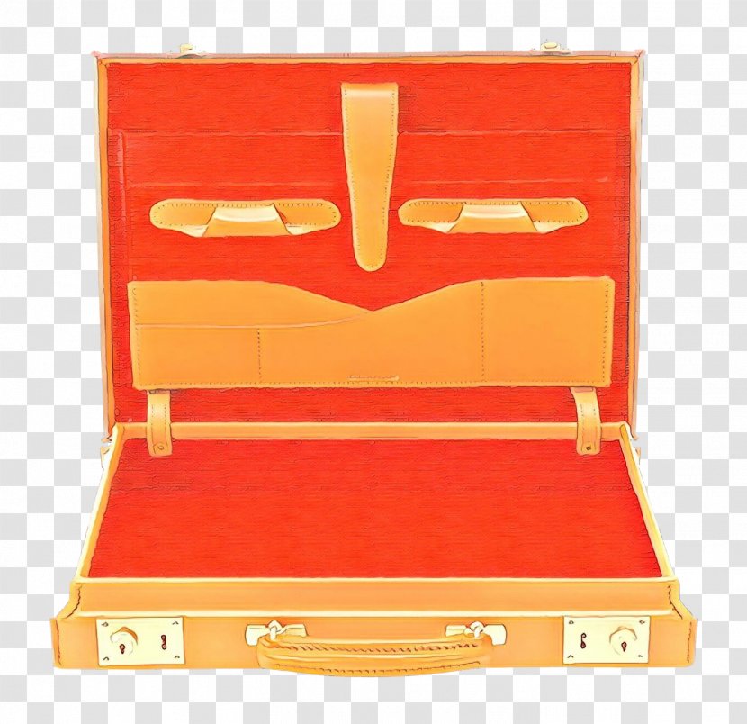 Orange - Suitcase - Furniture Transparent PNG