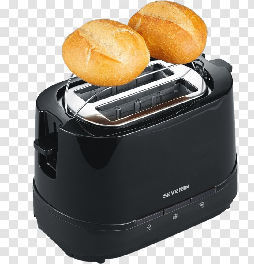 Severin 2slice Black Toaster Bread Bun - Heater - Toast Transparent PNG