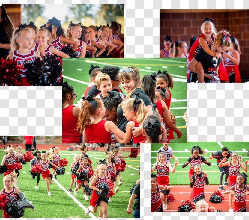 Everett Team Sport School Cheerleading - Collage - Gymnastics Transparent PNG
