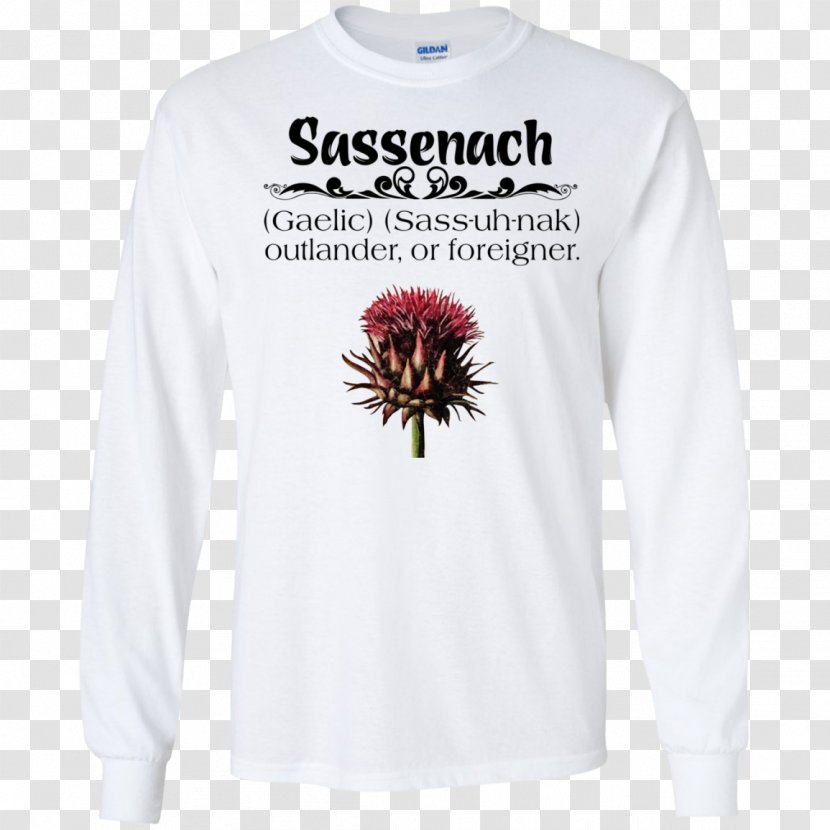 T-shirt Hoodie Sassenach Sleeve Jamie Fraser - Shirt Transparent PNG