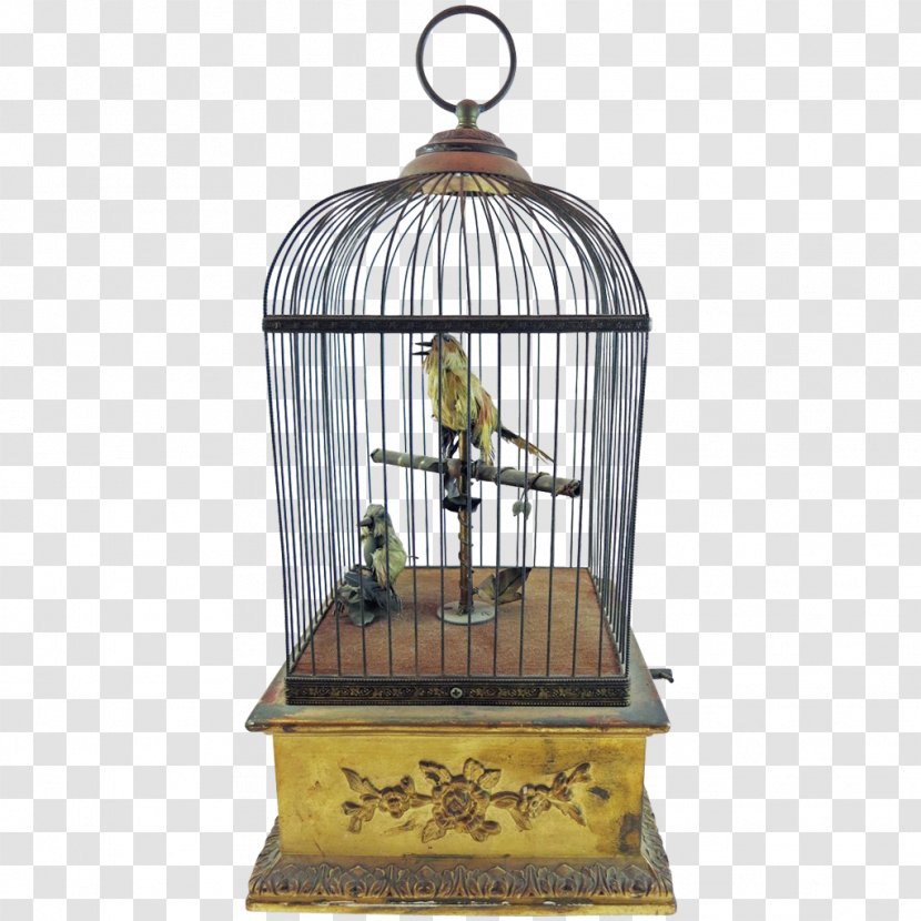 Birdcage Antique Singing Bird Box - Cage Transparent PNG