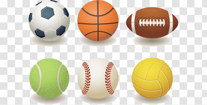 Ball Sport Cartoon Clip Art - Stock Photography - Six Ultra-realistic Transparent PNG