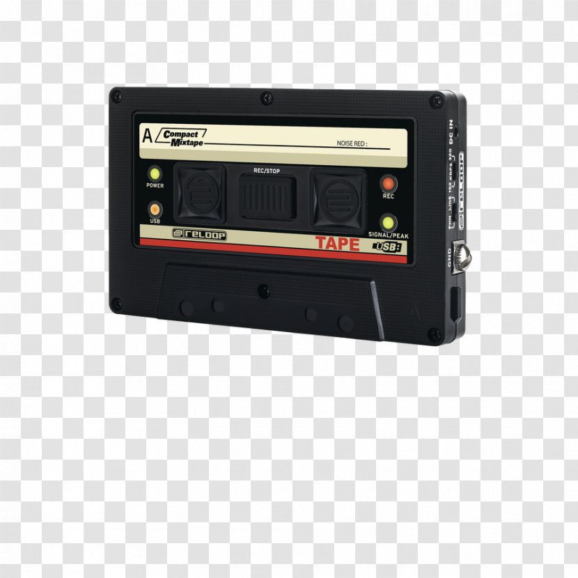 Reloop TAPE USB Recorder Compact Cassette Phonograph Record Disc Jockey Mixtape Transparent PNG