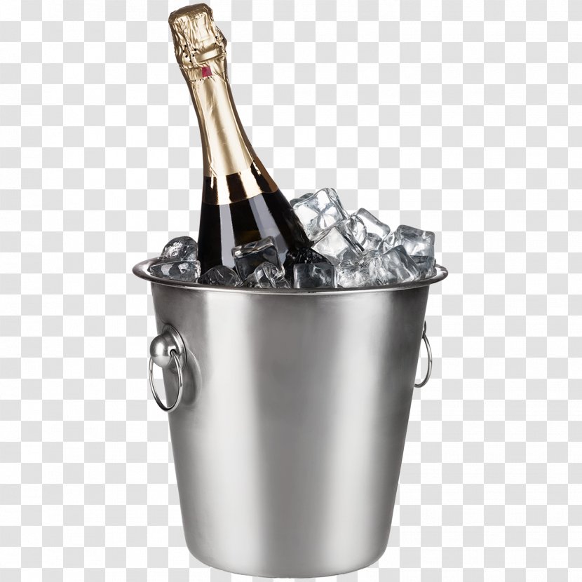 Champagne Sparkling Wine Bucket Drink - Bottle Transparent PNG