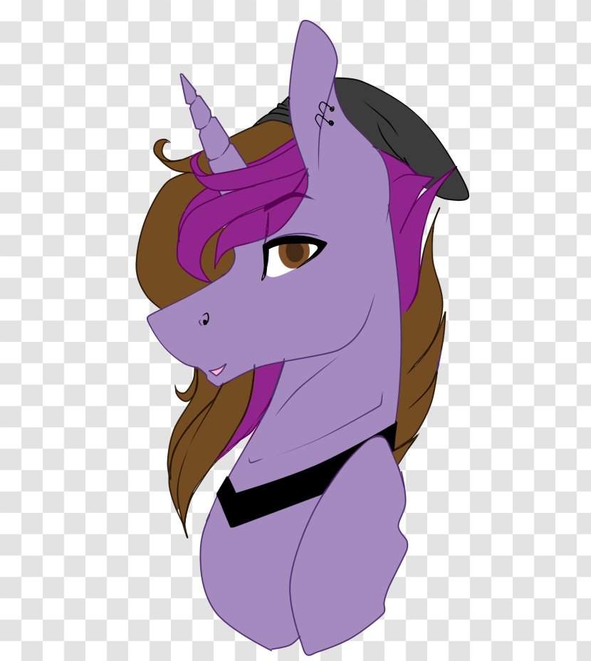 Illustration Horse Clip Art Purple Legendary Creature - Cartoon Transparent PNG