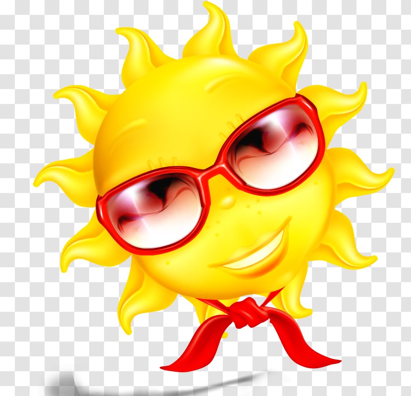 Cartoon Clip Art - Smiley - Sun Transparent PNG