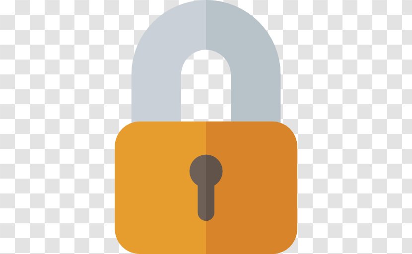 Lock Font - Yellow - Security Alarm Transparent PNG