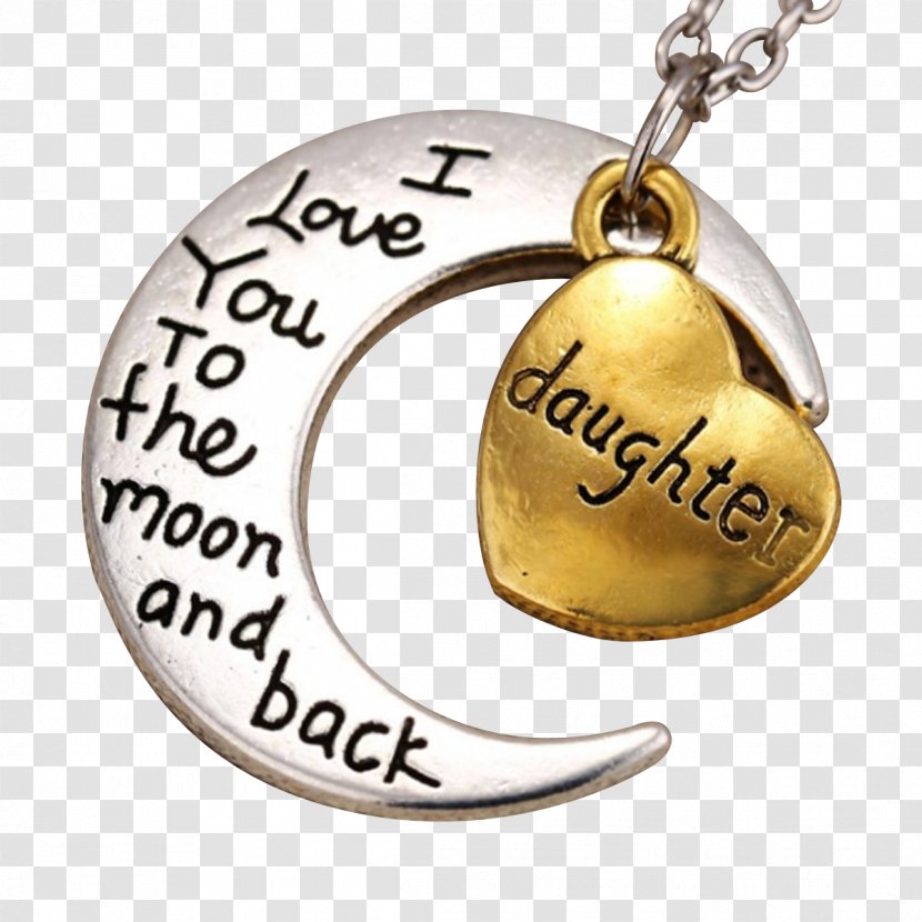 Locket Charms & Pendants Necklace Moon Father - Body Jewelry Transparent PNG