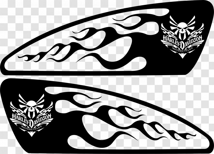 Motorcycle Fuel Tank Harley-Davidson Decal Stencil - Bmw Car Vector Silhouette Transparent PNG
