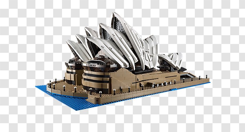 LEGO 10234 Creator Sydney Opera House 21032 Architecture - Lego Brick Wall Technique Transparent PNG