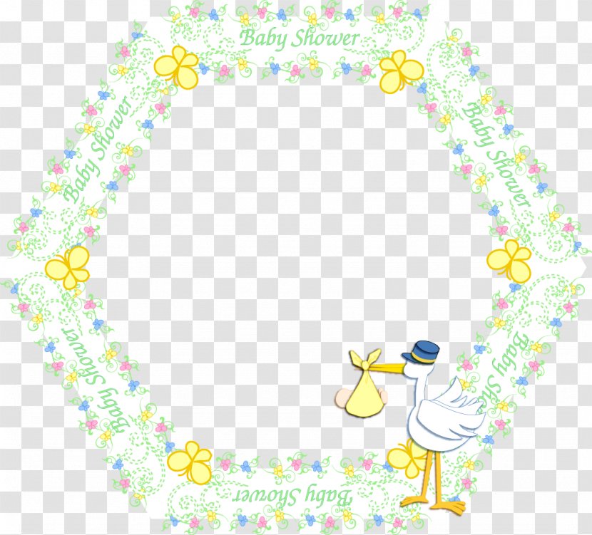 Circle Area Yellow Font - Baby Shower Transparent PNG