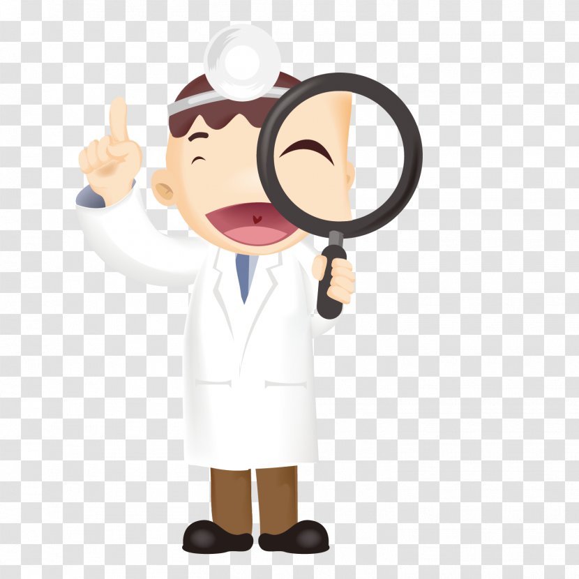 Physician Cartoon Adobe Illustrator Silhouette - Vector Pattern Material Health Check The Body Transparent PNG